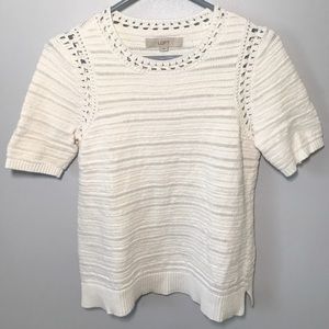 White knit top